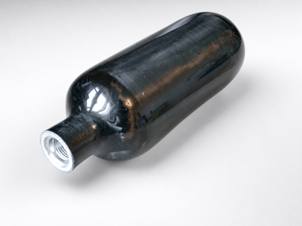 Колба композит. ALSAFE 30МПа 0,48л compact (CRP III-69-0.48-30-T) черная глянцевая 73*216мм